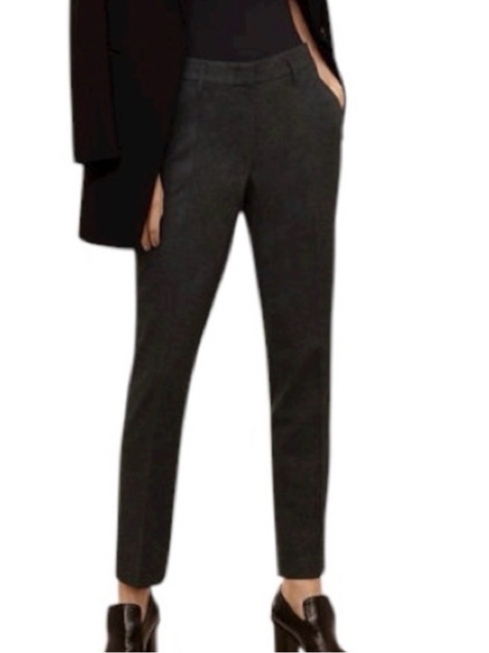 Aritzia Babaton Kendrick Pants Size 2 Gray Wool Blend Classic Trouser NWT